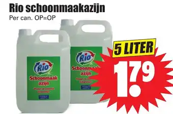 Dirk Rio Schoonmaakazijn 5L aanbieding