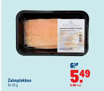 Makro Zalmplakken 25g aanbieding