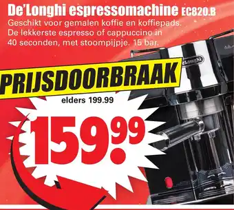 Dirk De'Longhi Espressomachine EC820.B aanbieding