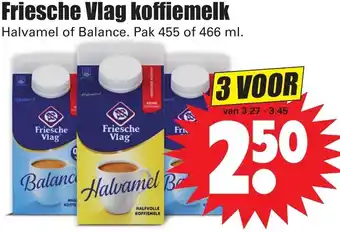 Dirk Friesche Vlag koffiemelk 455/466ml aanbieding