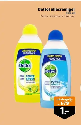 Trekpleister Dettol allesreiniger 500 ml aanbieding