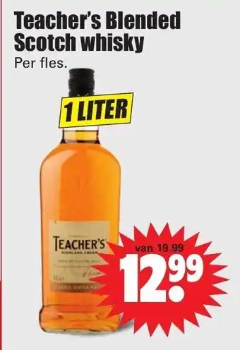 Dirk Teacher's Blended scotch whisky 1L aanbieding