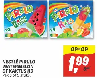 Dekamarkt Nestle pirulo watermelon of kaktus ijs 9 stuks aanbieding