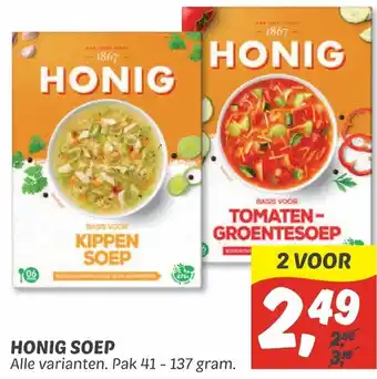 Dekamarkt Honig soep 41g aanbieding