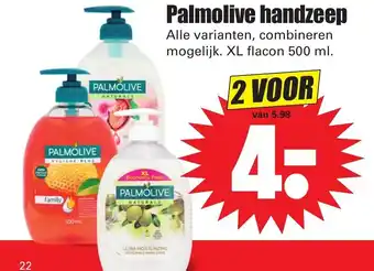 Dirk Palmolive Handzeep 2*500ml aanbieding