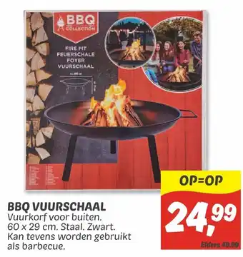 Dekamarkt Bbq vuurschaal 60x29cm aanbieding