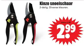 Dirk Kinzo Snoeischaar aanbieding