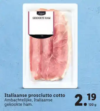 Lidl Delicieux Italiaanse prosciutto cotto 120g aanbieding