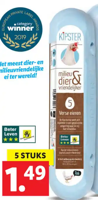 Lidl Kipster 5 eieren aanbieding