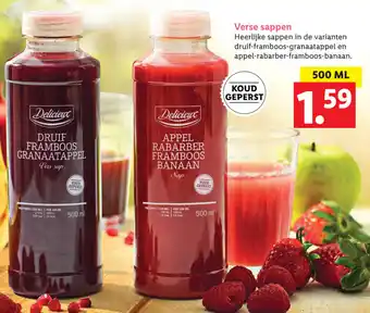 Lidl Delicieux verse Sappen 500ml aanbieding