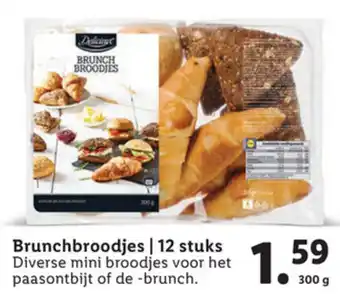 Lidl Delicieux Brunchbroodjes 300g aanbieding