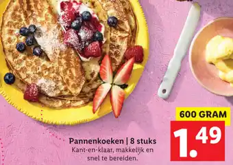 Lidl Pannenkoeken 600g aanbieding