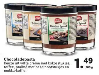 Lidl Chocoladepasta 200g aanbieding
