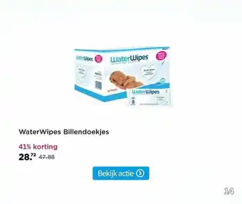 Plein.nl WaterWipes billendoekjes 41% korting aanbieding