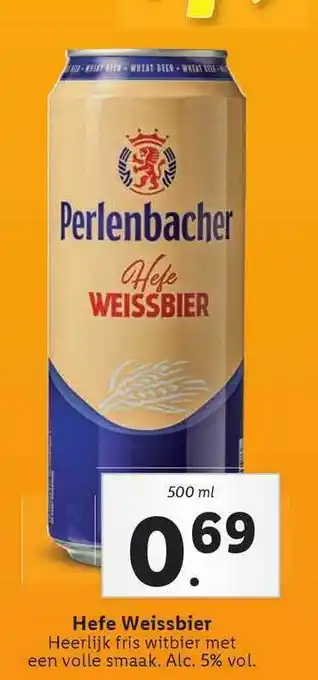 Lidl Hefe weissbier 500ml aanbieding