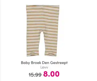Baby & Tiener Baby Broek Den Gestreept Levv aanbieding