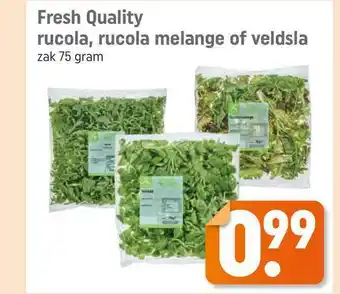 Lekker Makkelijk Fresh quality rucola, rucola melange of veldsla aanbieding