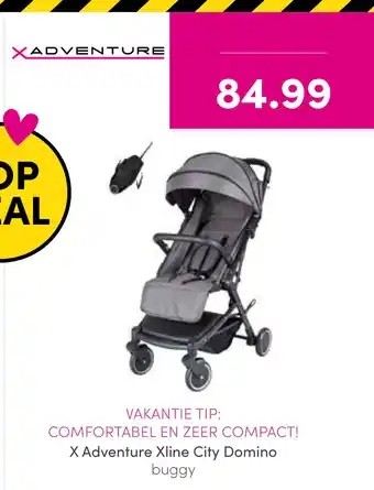 Baby & Tiener Vakantie Tip: Comfortabel en zeer compact! X Adventure Zline City Domino buggy aanbieding