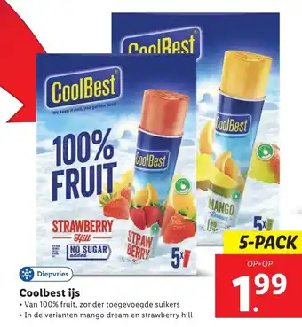 Lidl Coolbest ijs aanbieding