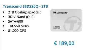 Hardware Expert Transcend SSD220Q - 2TB aanbieding