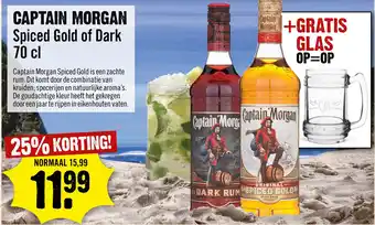 Dirck 3 Captain Morgan Spiced Gold Of Dark aanbieding