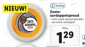 Lidl Zoete-aardappelspread 150 g aanbieding