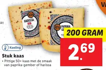 Lidl Stuk kaas 200 gram aanbieding