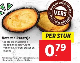 Lidl Vers melktaartje aanbieding