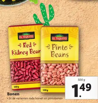 Lidl El Tequito Bonen 500 g aanbieding