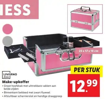 Lidl Livarno Home Make-upkoffer 25 x 17 x 18 cm aanbieding