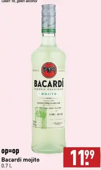 ALDI Bacardi mojito aanbieding