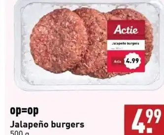 ALDI Jalapeño burgers aanbieding