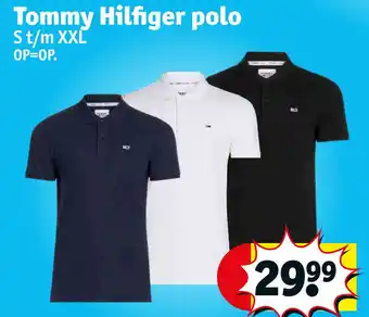 Kruidvat Tommy hilfiger polo st/m xxl aanbieding