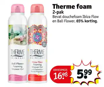 Kruidvat Therme foam aanbieding