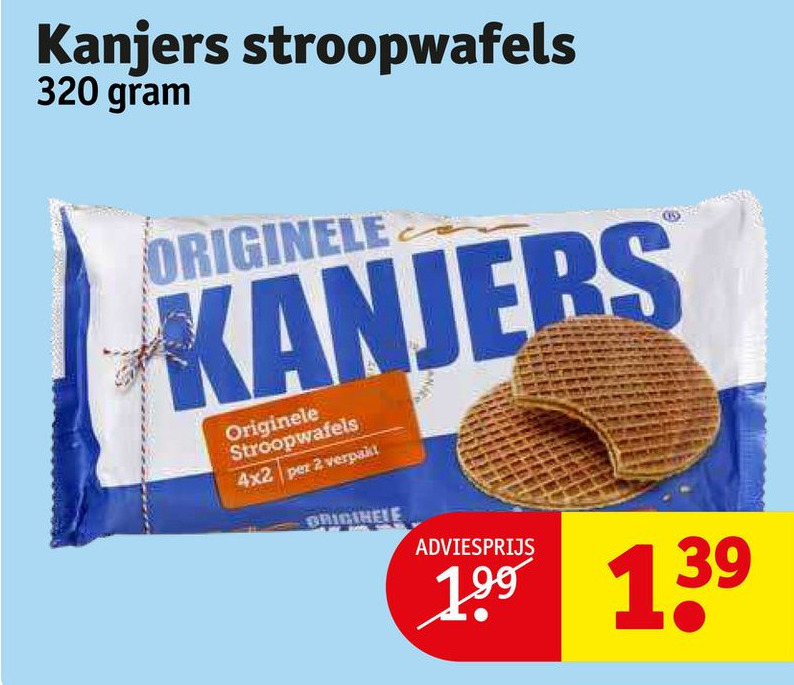 Kanjers stroopwafels aanbieding bij Kruidvat