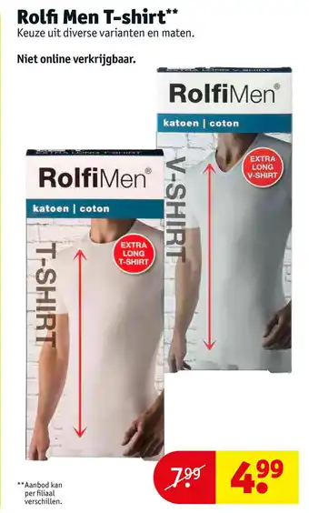 Kruidvat Rolfi men t-shirt** aanbieding