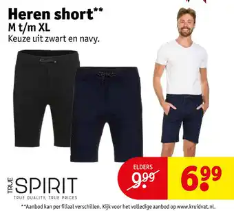 Kruidvat Heren short** aanbieding