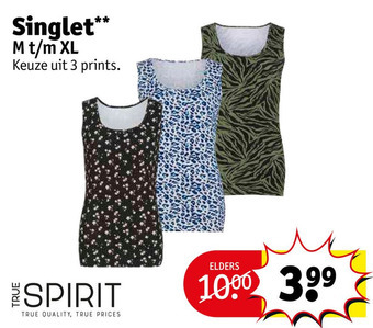 Kruidvat Singlet** aanbieding