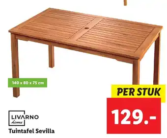 Lidl Livarno Home Tuintafel Sevilla aanbieding