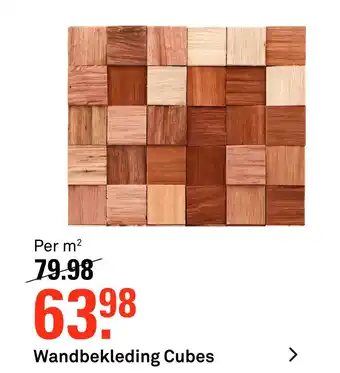 Karwei Wandbekleding Cubes aanbieding