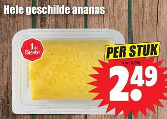 Dirk Hele geschilde ananas aanbieding