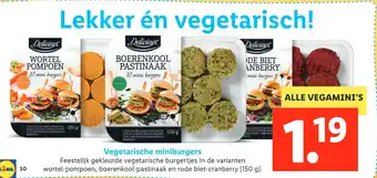 Lidl Vegetarische miniburgers aanbieding