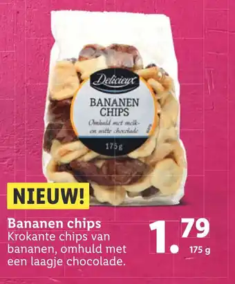 Lidl Bananen chips 175g aanbieding