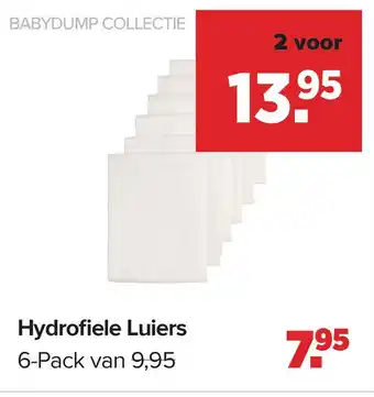 Baby-Dump Hydrofiele luiers aanbieding