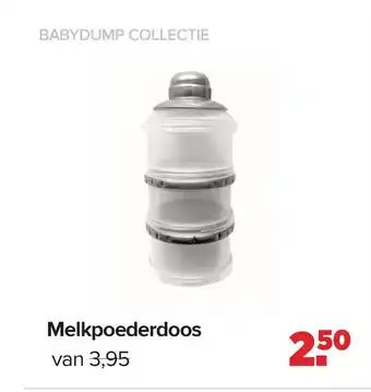 Baby-Dump Melkpoederdoos aanbieding