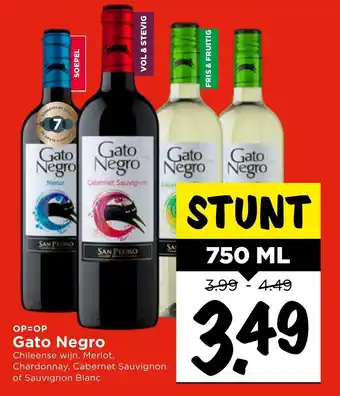 Vomar Voordeelmarkt Gato negro 750ml aanbieding