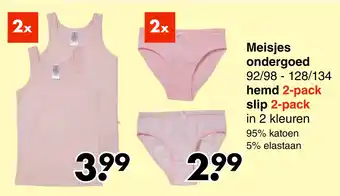 Wibra Meisjes ondergoed aanbieding