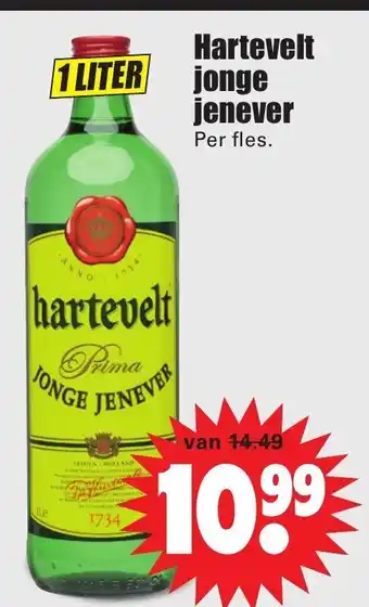 Dirk Hartevelt jonge jenever 1L aanbieding