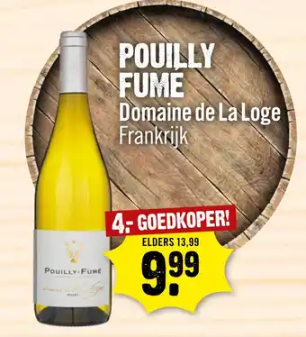 Dirck 3 Pouilly Fume Domaine De La Loge aanbieding