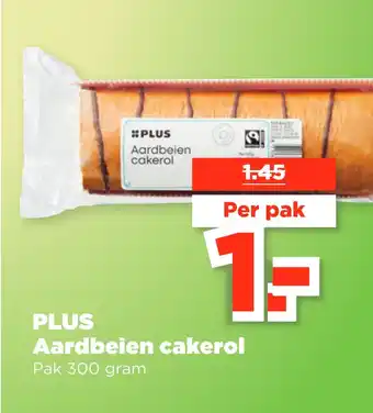 PLUS Plus aardbeien cakerol aanbieding